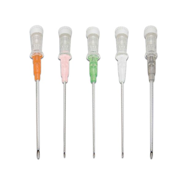 Aghi cannula senza alette a 1 via Jelco ROSA
