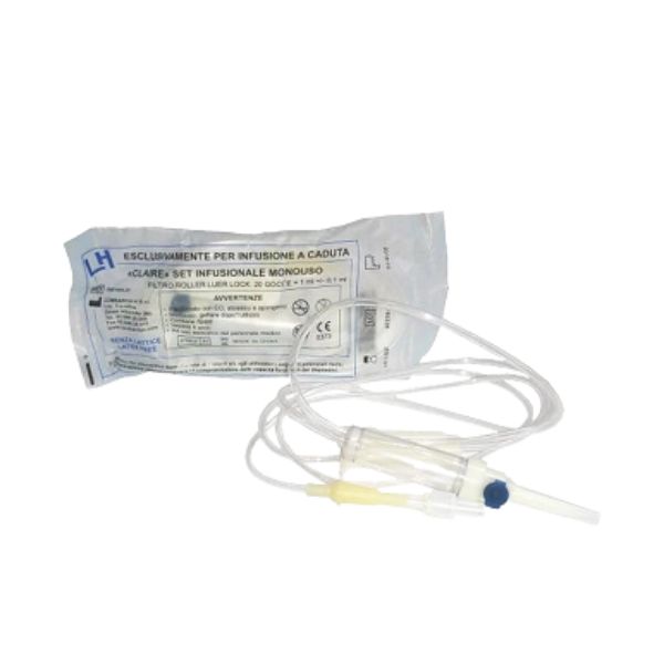 DEFLUSSORE LH CON ROLLER LUER LOCK 150 CM UNA VIA