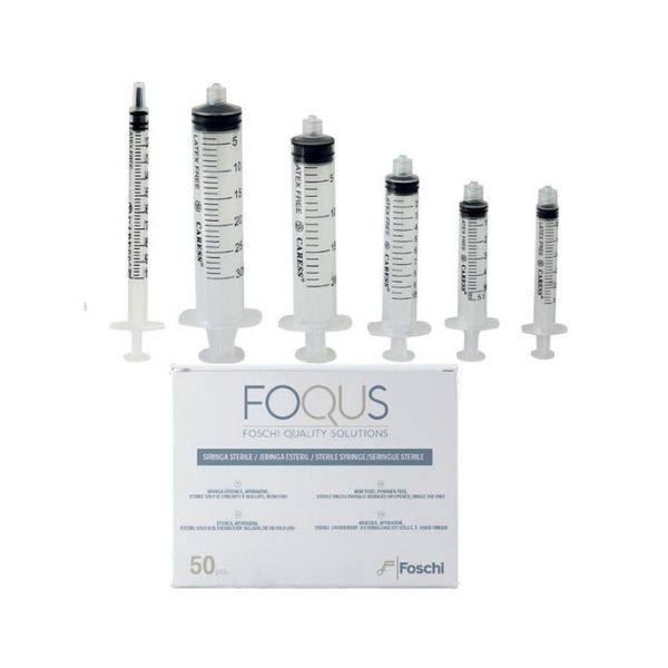 FOQUS SIRINGA STERILE 50-60ml cono catetere senza ago