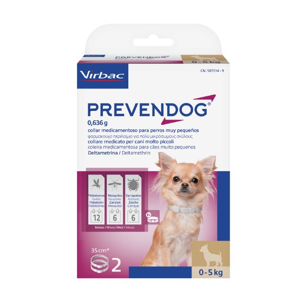 PREVENDOG 35CM CANE 0-5KG X2 COLLARE