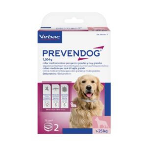 PREVENDOG 75CM CANE oltre 25KG X2 COLLARI