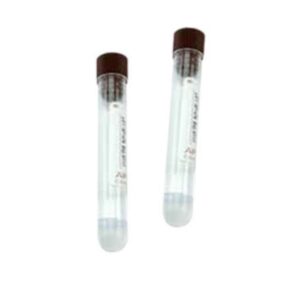 PROVETTA CON GEL SEPARATORE 5 ML SANGUE TAPPO ROSSO FONDO CILINDRICO 12X86 IN PP,ETICHETTATE 50 PZ