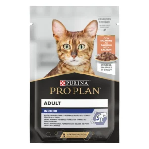 PURINA PRO PLAN ADULT GATTO INDOOR SALMONE UMIDO BUSTINA 85 GR IN SALSA