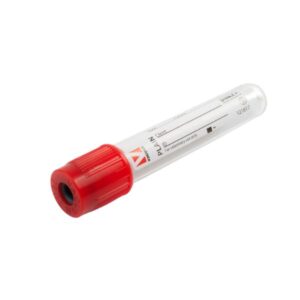 Provetta Tappo Perforabile Vuota 9 ML (TAPPO ROSSO)