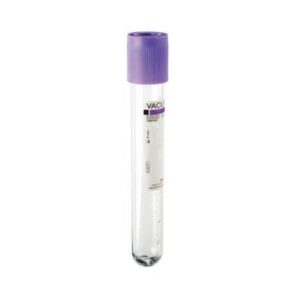 VACUTEST PROVETTA K3EDTA 4 ML 100 PZ TAPPO VIOLA (PERFORABILE) 13X75