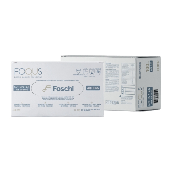 FOQUS GUANTI LATTICE X 100 PZ TG L CON POLVERE