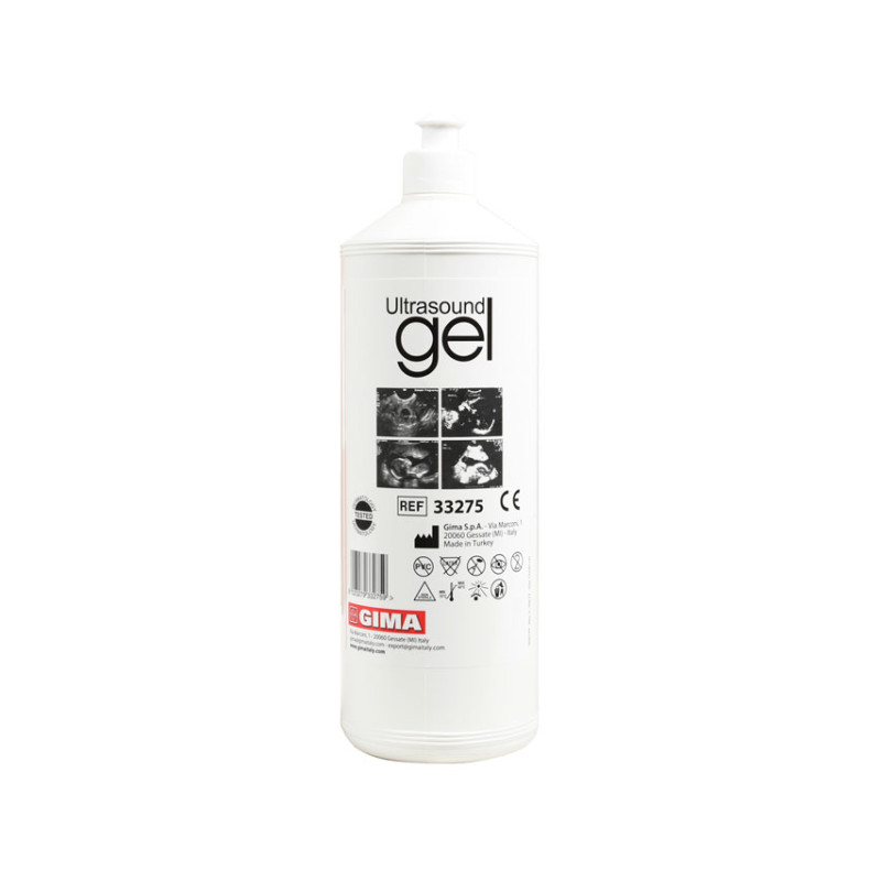 Gel ultrasuoni - bottiglia 1L - trasparente GIMA