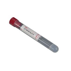 PROVETTA CON GEL SEPARATORE 10 ML SANGUE TAPPO ROSSO FONDO CILINDRICO 16X100 IN PP,ETICHETTATE 50 PZ