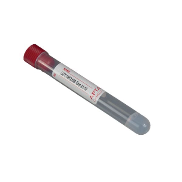PROVETTA CON GEL SEPARATORE 10 ML SANGUE TAPPO ROSSO FONDO CILINDRICO 16X100 IN PP,ETICHETTATE 50 PZ