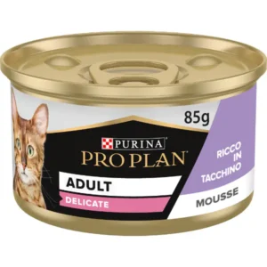 PURINA PROPLAN ADULT GATTO DELICATE MOUSSE LATTINE 12 X 85 GR