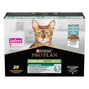PURINA PROPLAN ADULT GATTO STERILISED PESCE DELL'OCEANO JELLY UMIDO BUSTINA 10 X 85 GR