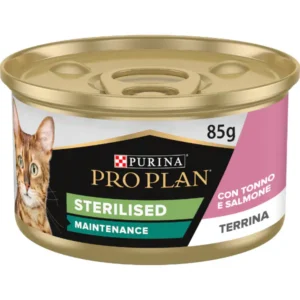 PURINA PROPLAN ADULT GATTO STERILISED SALMONE E TONNO LATTINE 12 X 85 GR
