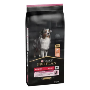 PURINA PROPLAN MEDIUM ADULT SENSITIVE SKIN SALMONE E RISO 14 KG