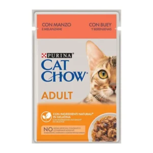 PURINA TONUS CAT CHOW ADULT GELAT  BEEF&ABG BST 85 GR