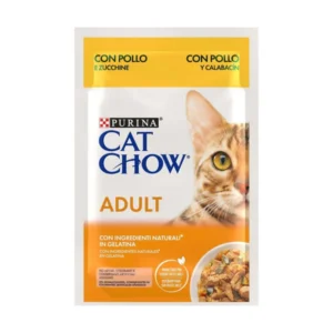 PURINA TONUS CAT CHOW ADULT POLLO&ZUCCHINE BST 85 GR