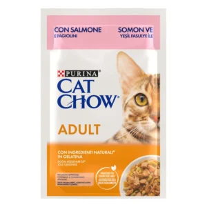 PURINA TONUS CAT CHOW GELATINA  SALMONE E FAGIOLINI BUSTINE 85 GR