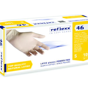 Reflexx 46 - GUANTI MONOUSO LATTICE SENZA TALCO MISURA XS