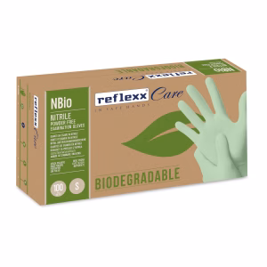 Reflexx NBIO_S - GUANTI MONOUSO NITRILE BIO MIS S