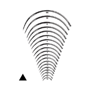 Ago Sutura 3/8 Cerchio Triangolare 57 cm punta/punta - Mis. 5