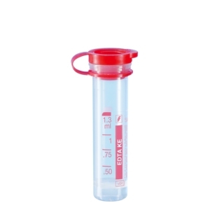 PROVETTE CON EDTA 1.3ML (100 pz tappo rosso)