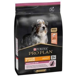 PURINA PROPLAN ADULT medium&large 7+ SENSITIVE SKIN OPTIDERMA KG 3