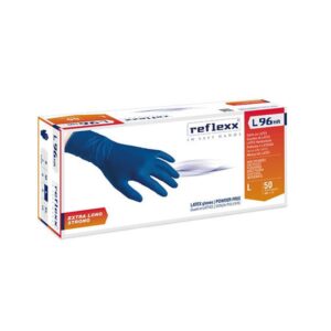 Reflexx L96 - GUANTI MONOUSO LATTICE LUNGO MISURA L SENZA POLVERE