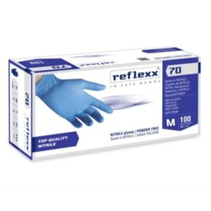 Reflexx N70 - GUANTI MONOUSO NITRILE PLUS SENZA POLVERE MIS M