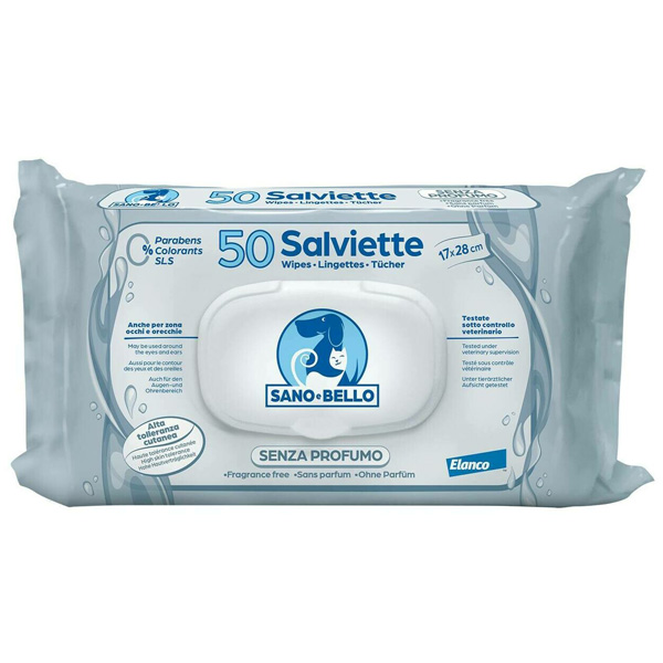 SALVIETTE DETERGENTI SENZA PROFUMI 50 PZ