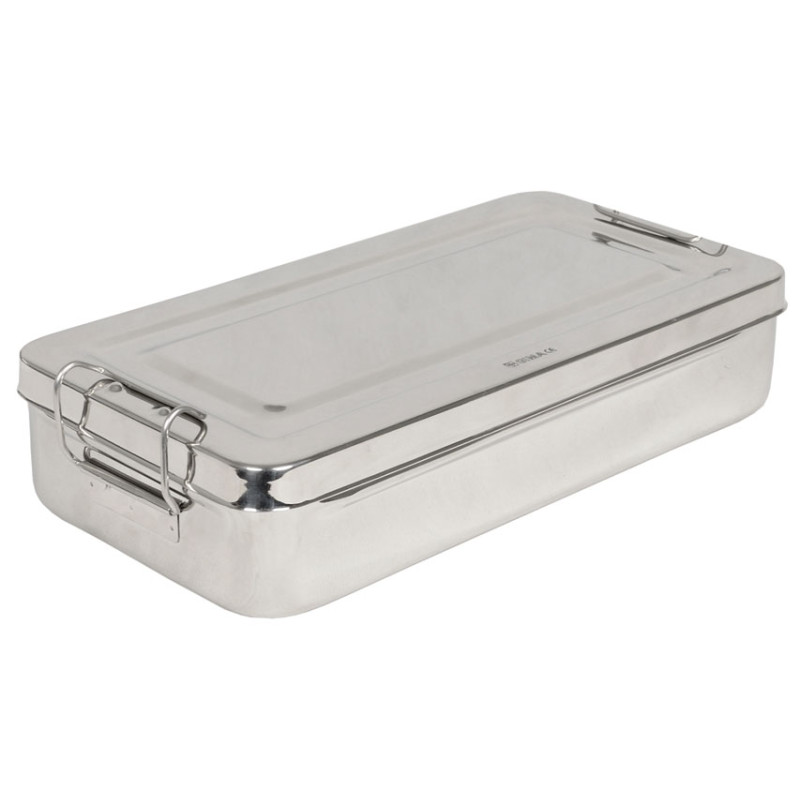 SCATOLA INOX 30X15X6 CON MANICI