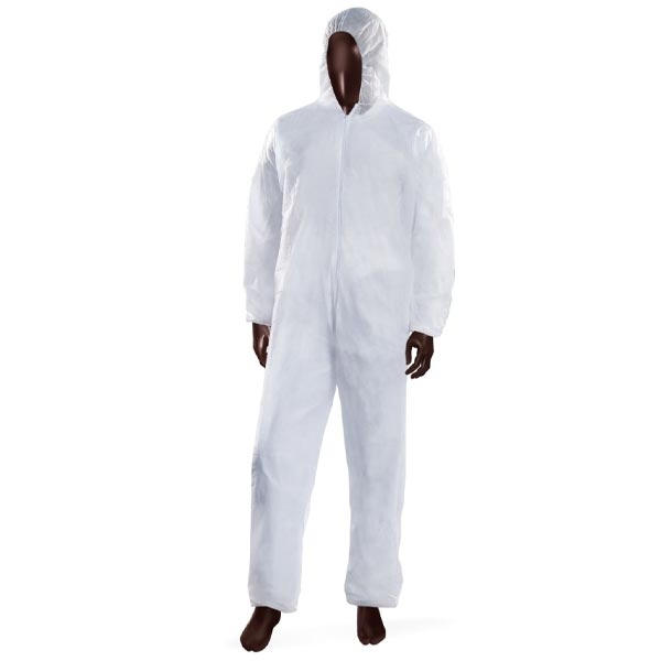 TUTA LIFEGUARD IN PP CON CAPPUCCIO E LAMPO BIANCO 40 G TAGLIA L