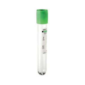 Vacutest Provetta con Litio Eparina 4 ml TAPPO VERDE