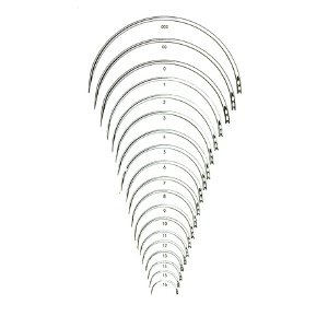 AGO SUTURA 1/2 CERCHIO AGO TONDO MIS. 3 X 65 MM 12 PZ