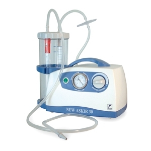 ASPIRATORE CHIRURGICO ASKIR 30 LT/MIN CON VASO DA 1 LT