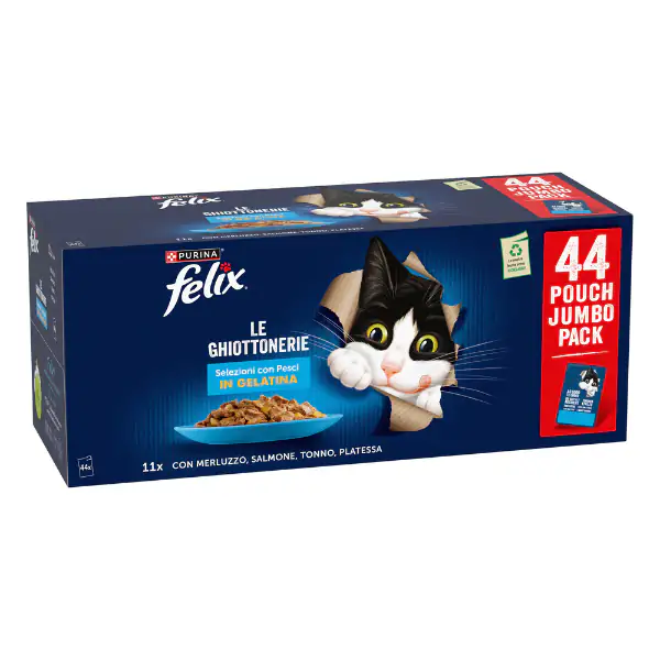 FELIX TASTY PESCE 44X80 GR merl/salm/tonno/platessa