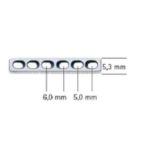 PLACCA RETTA DCP 2.0 MM 10 FORI X 52 MM LUNGHEZZA