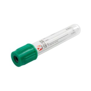 Provetta Tappo Perforabile Litio Eparina 10 ML (TAPPO VERDE)